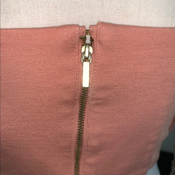 🎀BeBe Dry Cleaned Fringed Peach Crop Top - Picture 6 of 8